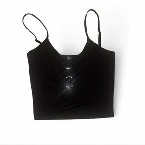 Black Strappy Women's Top